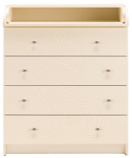 Пеленальний комод Babyroom Giraffe 102x80x50 vanilla